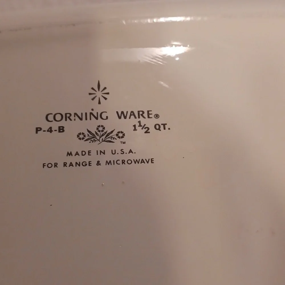Corning ware 1.5 qt baking dish casserole collectible Corning floral bou…